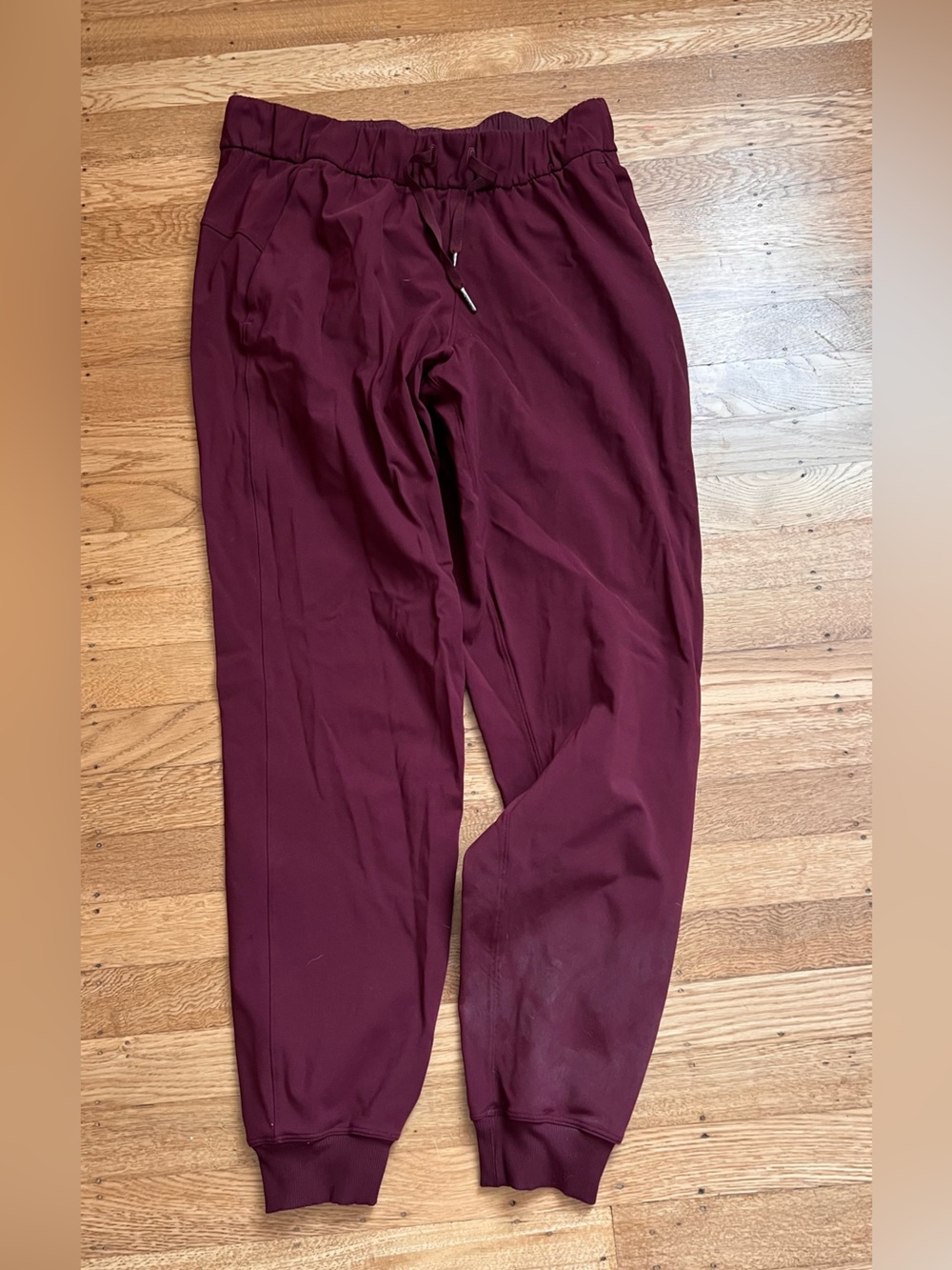 lululemon athletica Wine-Colored Cropped Jogger Pants